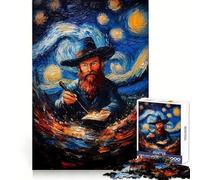 Van Gogh Wizardry Starry Night 1000 Piece Jigsaw Puzzle for Adults Strategic Think Mind Calming Fun Precise Fit (38x52cm)