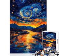 Van Goghs Dream 1000 Teenager Pieces Jigsaw Puzzle Stimulate Focus And Mental Precision Serene Soothing Leisure Game (38x52cm)