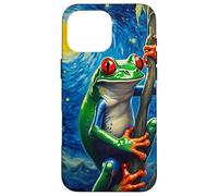 Van Gogh's Starry Night Red-Eyed Tree Frog Jungle Acrobat Case for iPhone 16 Pro Max