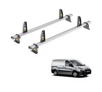Van Guard Roof Rack for Citroen Dispatch (2007-2016) 2 Aluminium Roof Bars with Loadstops [Note: Only Suitable for Low Roof (H1) Models.] - UltiBar Plus - VG248-2