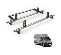 Van Guard Citroen Relay (2006+) Roof Rack 2 Aluminium Roof Bars, Rear Ladder Roller With Loadstops - Ultibar Plus - Vg245-2/vgr-20