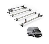 Van Guard Citroen Relay (2006+) Roof Rack 4 Aluminium Roof Bars, Rear Ladder Roller With Loadstops - Ultibar Plus - Vg245-4/vgr-20