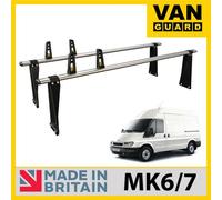 Van Guard Ford Transit (2000-2014) Roof Rack 2 Aluminium Roof Bars With Loadstops - Ultibar Plus - Vg154-2