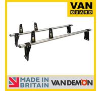 Van Guard Ford Transit (2000-2014) Roof Rack 2 Aluminium Roof Bars With Loadstops - Ultibar Plus - Vg49-2