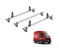 Van Guard Ford Transit (2014+) Roof Rack 3 Aluminium Roof Bars With Loadstops - Ultibar Plus - Vg310-3