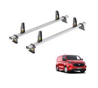 Van Guard Ford Transit Custom (2024+) Roof Rack 2 Aluminium Roof Bars With Loadstops - Ultibar Plus - Vg348-2