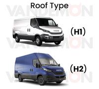 Van Guard Roof Rack for Iveco Daily 2014+ 2 Aluminium Roof Bars, Rear Ladder Roller with Loadstops [Note: Only Suitable for High Roof (H2) Models.] - UltiBar Plus - VG208-2/VGR-09