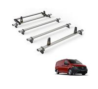 Van Guard Roof Rack for Mercedes Vito 2015+ 4 Aluminium Roof Bars, Rear Ladder Roller with Loadstops [Only for Compact (L1) or Long Wheelbase (L2) Models with Twin Rear Doors.] - UltiBar Plus