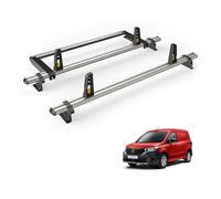 Van Guard Roof Rack for Nissan Townstar 2022+ 2 Aluminium Roof Bars, Rear Ladder Roller with Loadstops - UltiBar Plus - VG344-2/VGR-04
