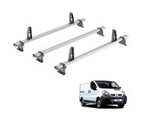 For Renault Trafic 2001-2014 Roof Rack 3x Roof Bars UltiBar+ | Only fits L1 Short Wheelbase with H1 Low Roof, Van Guard, Heavy Duty Aluminium Roof Bars