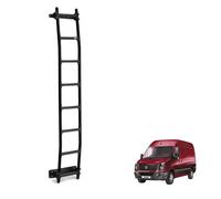 Rhino Black Van Ladder for the VW Crafter (2006-2017) [Note: Only Suitable for Models with High Roof] Heavy Duty Anti-slip Steps (With Fixing Kit)