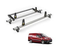 Van Guard Roof Rack for Citroen Berlingo 2008-2018 2 Aluminium Roof Bars, Rear Ladder Roller with Loadstops [Note: Only Suitable for Long Wheelbase (L2)] - UltiBar Plus