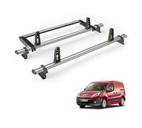 Van Guard Roof Rack for Citroen Berlingo 2008-2018 2 Aluminium Roof Bars, Rear Ladder Roller with Loadstops [Note: Only Suitable for Short Wheelbase (L1)] - UltiBar Plus