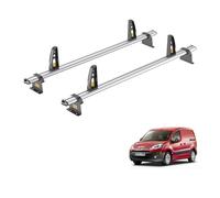 Van Guard Roof Rack for Citroen Berlingo (2008-2018) 2 Aluminium Roof Bars with Loadstops [Note: Not Suitable for Berlingo First Models] - UltiBar Plus - VG271-2
