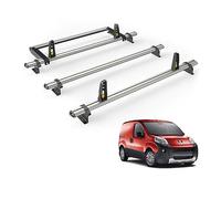 Van Guard Roof Rack for Citroen Nemo 2008+ 3 Aluminium Roof Bars, Rear Ladder Roller with Loadstops [Note: Only Suitable for Models with Twin Rear Doors.] - UltiBar Plus - VG270-3/VGR-04