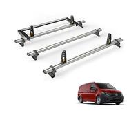Van Guard Roof Rack for Mercedes Vito 2015+ 3 Aluminium Roof Bars, Rear Ladder Roller with Loadstops [Only for Compact (L1) or Long Wheelbase (L2) Models with Twin Rear Doors.] - UltiBar Plus