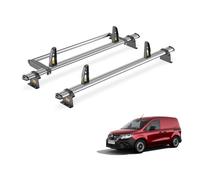 Van Guard Roof Rack for Renault Kangoo 2021+ 2 Steel Roof Bars, Rear Ladder Roller with Loadstops - UltiBar Trade - VG344-2/VGR-04