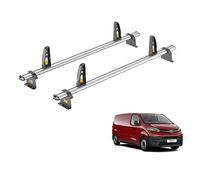 Van Guard Roof Rack for Toyota ProAce (2016+) 2 Aluminium Roof Bars with Loadstops [Note: Only Suitable for 'Medium' Wheelbase Models] - UltiBar Plus - VG333-2
