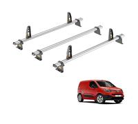 Van Guard Roof Rack for Toyota ProAce City (2020+) 3 Aluminium Roof Bars with Loadstops - UltiBar Plus - VG338-3