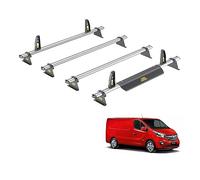Van Guard Roof Rack for Vauxhall Vivaro (2014-2019) - 4 Aluminium Roof Bars with Loadstops - UltiBar Plus