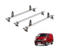 Van Guard Roof Rack for VW Transporter (2015-2022) 3 Aluminium Roof Bars with Loadstops [Note: Only Suitable for Standard Roof Models.] - UltiBar Plus - VG263-3
