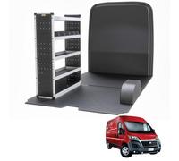 Van Guard Trade Fiat Ducato 2006+ Van Racking Organiser Van Shelving & Accessories Silver Package Passanger Side Tvr-S-006-Ns