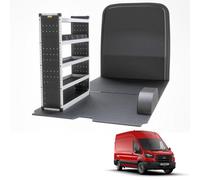 Van Guard Trade Ford Transit 2014+ Van Racking Organiser Van Shelving & Accessories Silver Package Passanger Side Tvr-S-013-Ns