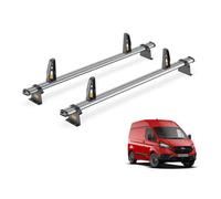 Van Guard Trade Ford Transit Custom (2013-2024) Roof Rack Gen1) 2 Steel Roof Bars & Loadstops - Ultibar Trade - Sb308-2