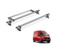 Van Guard Trade Ford Transit Custom 2013-2024 Roof Rack Gen1 2 Steel Roof Bars & Rear Ladder Roller Ultibar Trade Sb308-2/vgr-08