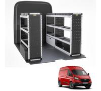 Van Guard Trade Ford Transit Custom 2013-2024 Van Racking Gen1 Van Shelving Silver Package Driver + Passanger Bundle Tvr-S-004