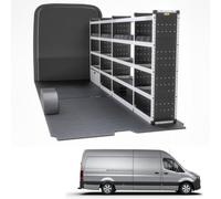 Van Guard Trade Mercedes Sprinter 2018+ Van Racking Organiser Van Shelving & Accessories Silver Package Driver Side Tvr-S-015-Os