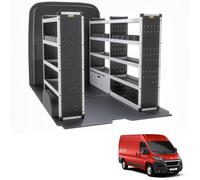 Van Guard Trade Peugeot Boxer (2006+) Van Racking Organiser (Silver Package) Driver + Passanger Bundle (Tvr-S-006)