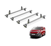 Van Guard Trade Roof Rack for Citroen Dispatch (2016+) 4 Steel Roof Bars & Loadstops [Only Suitable for 'XL' Wheelbase Models with Twin Rear Doors] - UltiBar Trade - SB335-4