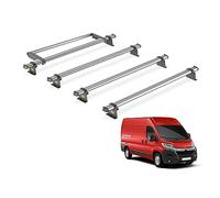 Van Guard Trade Roof Rack for Citroen Relay (2006+) 4 Steel Roof Bars & Rear Ladder Roller [Only Suitable for L3 Models] - UltiBar Trade - SB245-4/VGR-16
