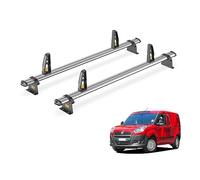 Van Guard Trade Roof Rack for Fiat Doblo (2010+) 2 Steel Roof Bars & Loadstops [Only Suitable for Standard Roof (H1) Models] - UltiBar Trade - SB284-2