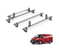 Van Guard Trade Roof Rack for Fiat Scudo (2007-2016) 3 Steel Roof Bars, Loadstops & Rear Ladder Roller [Only Suitable for Models with Rear Tailgate] - UltiBar Trade - SB248-3/VGR-28