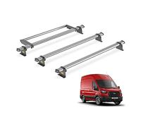 Van Guard Trade Roof Rack for Ford Transit MK8 (2014+) 3 Steel Roof Bars & Rear Ladder Roller [Only suitable for L3H3, L2H3] - UltiBar Trade] - SB310-3/VGR-06