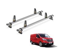 Van Guard Trade Roof Rack for Renault Trafic (2014+) 2 Steel Roof Bars & Loadstops [Only Suitable for Standard Roof Models] - UltiBar Trade - SB315-2