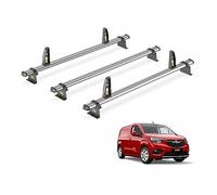 Van Guard Trade Roof Rack for Vauxhall Combo E (2018+) 3 Steel Roof Bars & Loadstops [Only Suitable for Models with Twin Rear Doors] - UltiBar Trade - SB338-3