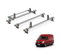 Van Guard Trade Roof Rack for VW Crafter (2017+) 3 Steel Roof Bars, Loadstops & Rear Ladder Roller [Only Suitable for Low (H2) and High (H3) Roof Models] - UltiBar Trade - SB336-3/VGR-29