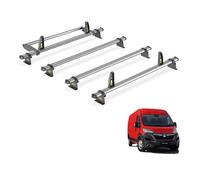 Van Guard Trade Vauxhall Movano 2010-2021 Roof Rack 4 Steel Roof Bars Loadstops & Rear Ladder Roller Ultibar Trade Sb286-4/vgr-03