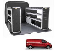 Van Guard Trade Vauxhall Vivaro 2014-2019 Van Racking Organiser Van Shelving Silver Package Driver + Passanger Bundle Tvr-S-009