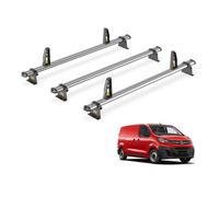 Van Guard Trade Roof Rack for Vauxhall Vivaro (2019+) 3 Steel Roof Bars & Loadstops [Only Suitable for Short Wheelbase Models with Twin Rear Doors] - UltiBar Trade - SB333-3