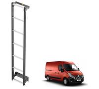 Van Guard ULTI Ladder for Renult Master (2010 on) [H2] 7-Step Heavy-Duty Hard-Wearing Rear Door Van Ladder - Black Powder Coated Anodised Aluminium Tailored Fit