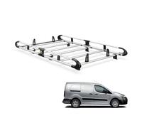 Van Guard ULTI Rack+ Aluminium Bar Heavy-Duty Van Roof Rack for Peugeot Partner (08-18) [L2] - Includes Full-Width Rear Roller and 2 Pairs Load Stops