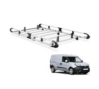 Van Guard ULTI Rack+ Aluminium Bar Van Roof Rack for Fiat Doblo (2010 on) [Maxi L2, Twin Rear Doors] - Includes Full-Width Rear Roller and Load Stops