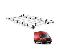 Van Guard ULTI Rack+ Aluminium Bar Van Roof Rack for Ford Transit MK8 (2014 on) [L3H3 Models] - Includes Full-Width Rear Roller and 2 Pairs Load Stops