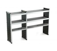 Van Guard Universal Aluminium Racking Double Shelf Storage 4X Flat 2X Angled Shelves Unit - Tvr-Dbl-009