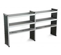 Van Guard Universal Aluminium Racking Double Shelf Storage 4X Flat 2X Angled Shelves Unit - Tvr-Dbl-012