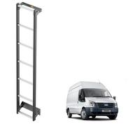Van Guard ULTI Ladder for Ford Transit (2000-2014) [H3] 7-Step Heavy-Duty Hard-Wearing Rear Door Van Ladder - Black Powder Coated Anodised Aluminium Tailored Fit